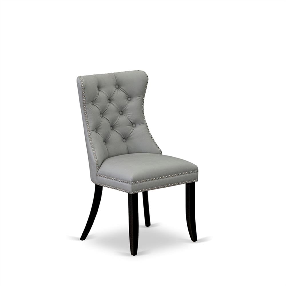 Light Gray Faux Leather Dining Chair N3960