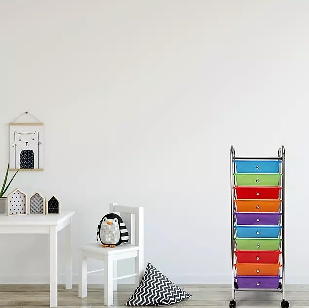10 Drawer Rolling Storage Cart B41020