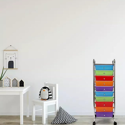10 Drawer Rolling Storage Cart B41020