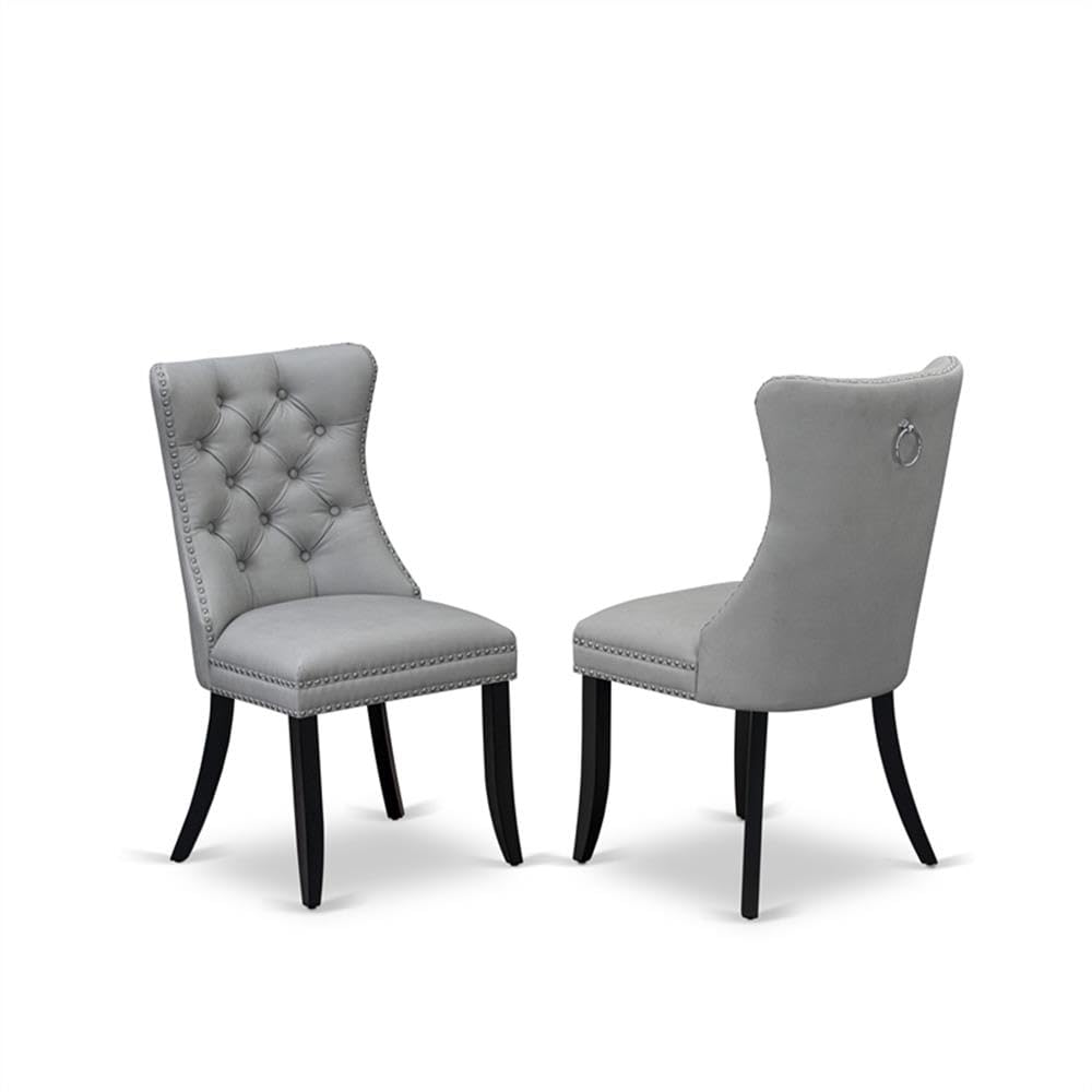 Light Gray Faux Leather Dining Chair N3960
