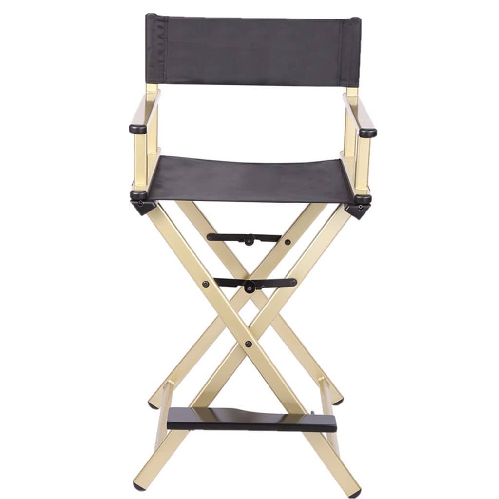 Pink Aluminum Foldable Makeup Artist Chair with Footrest T425