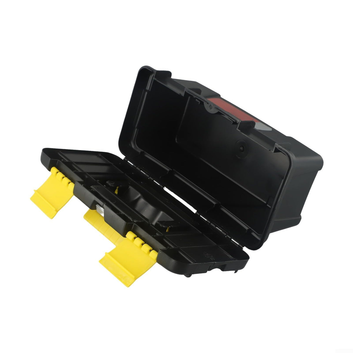 10-Inch Plastic Tool Box with Reinforced Handle and Secure Latches X56212