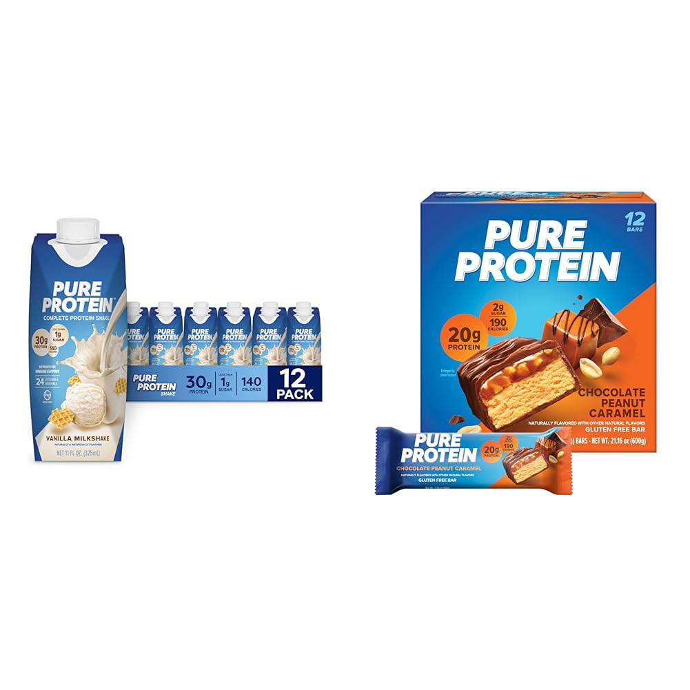 Vanilla Protein Shake, 30g Protein, Vitamins A, C, D, E, Zinc, Low Sugar, Gluten Free V4618