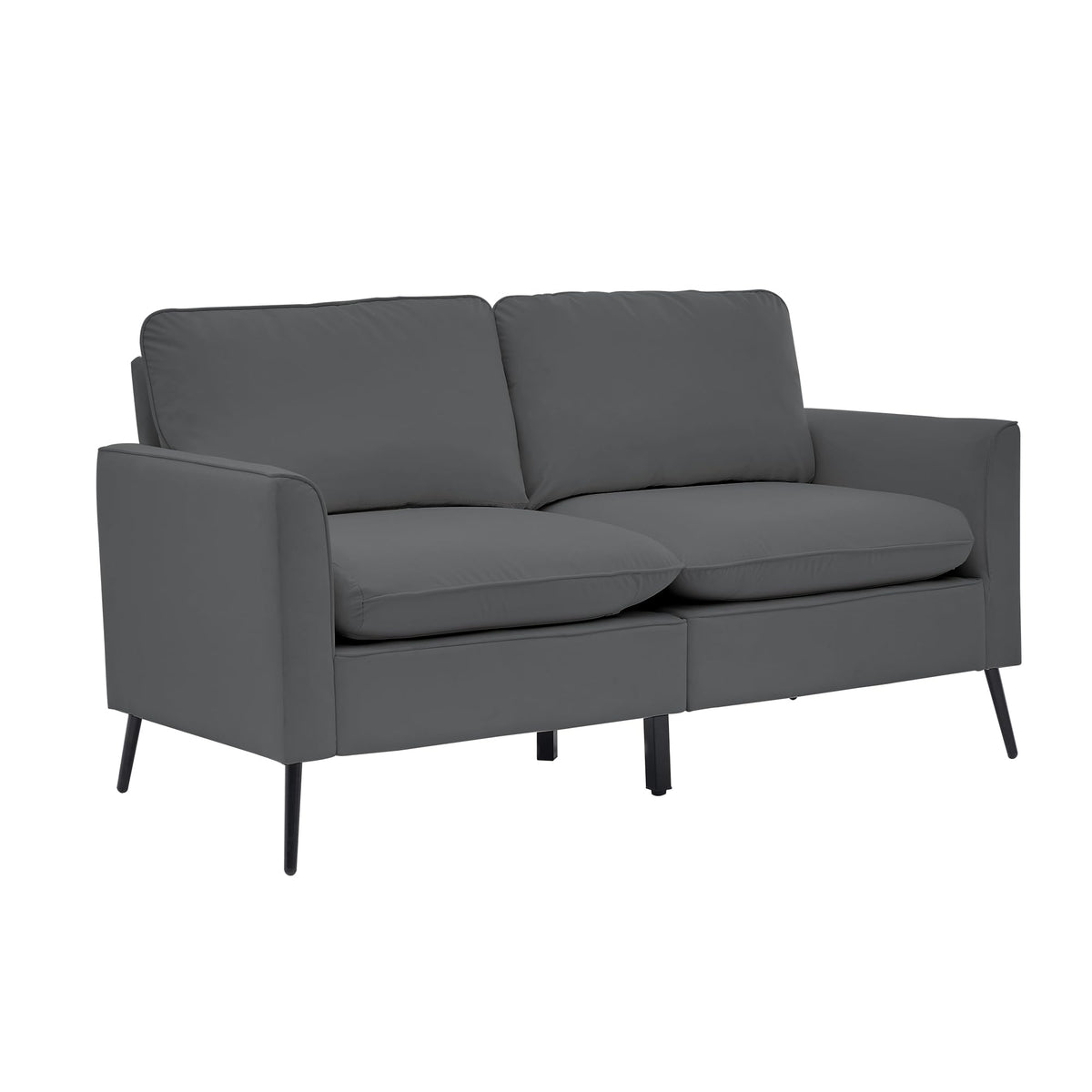 Light Gray 2 Seater Loveseat Sofa J120724