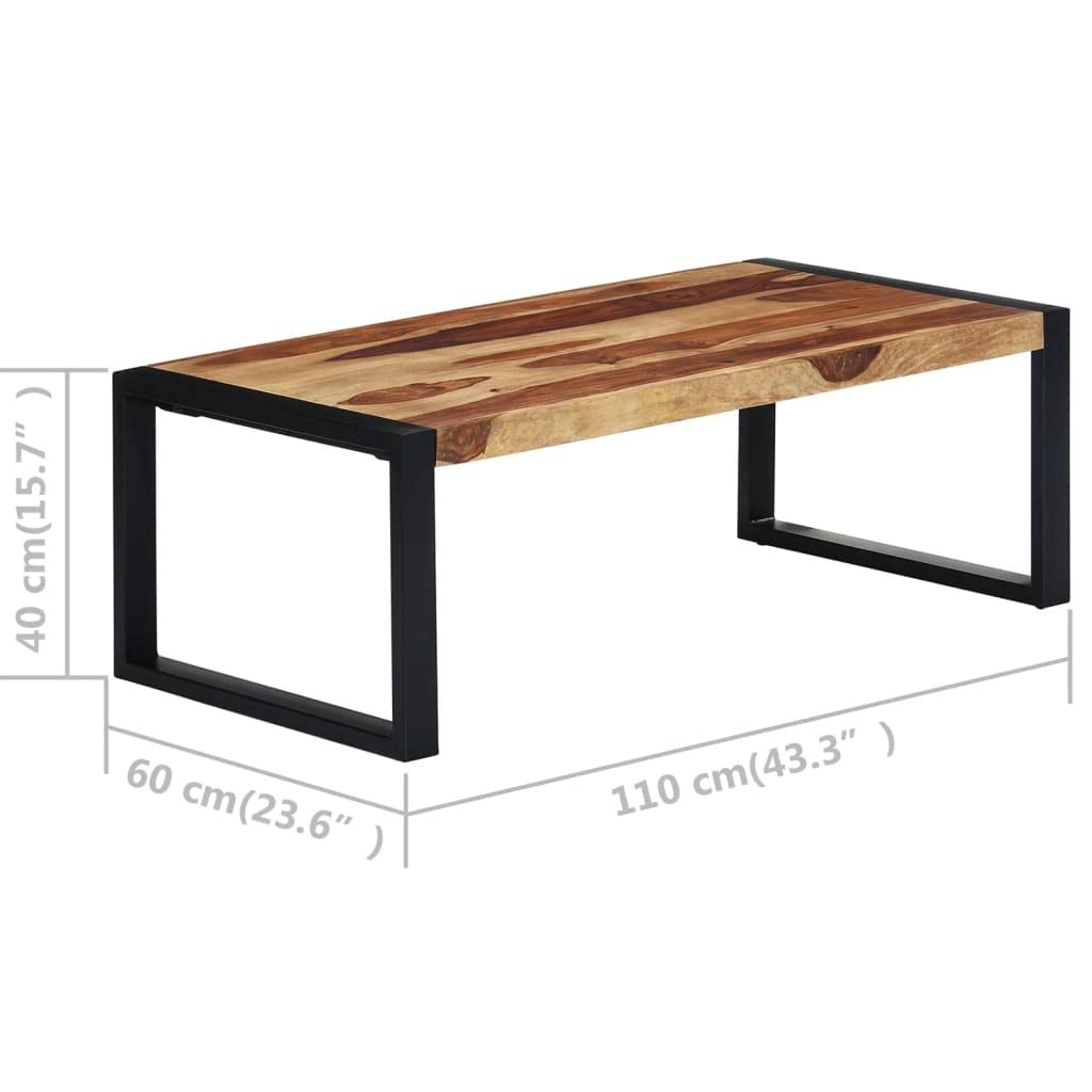 Solid Sheesham Wood Coffee Table H137