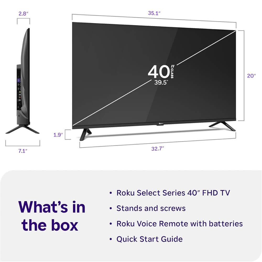 40 inch 1080p LED Smart TV V4927