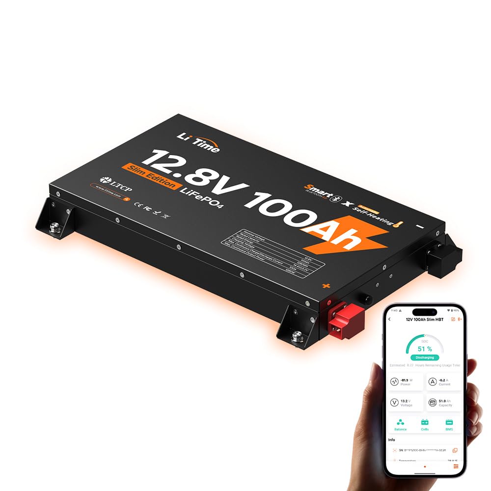 12V 100Ah Self-Heating LiFePO4 Battery Y585