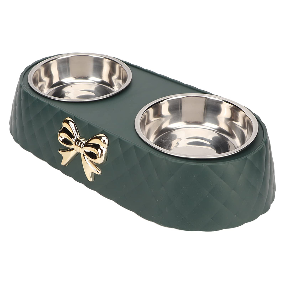 Stainless Steel Raised Tilted Pet Bowl T34905