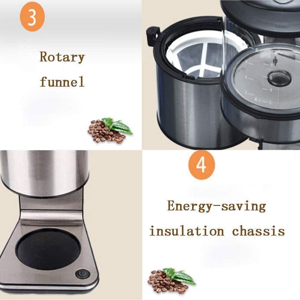 Stainless Steel Coffee Maker and Coffee Grinder Bundle M5816