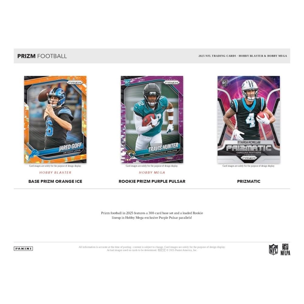 2025 Prizm Football 6 Packs Box K8266