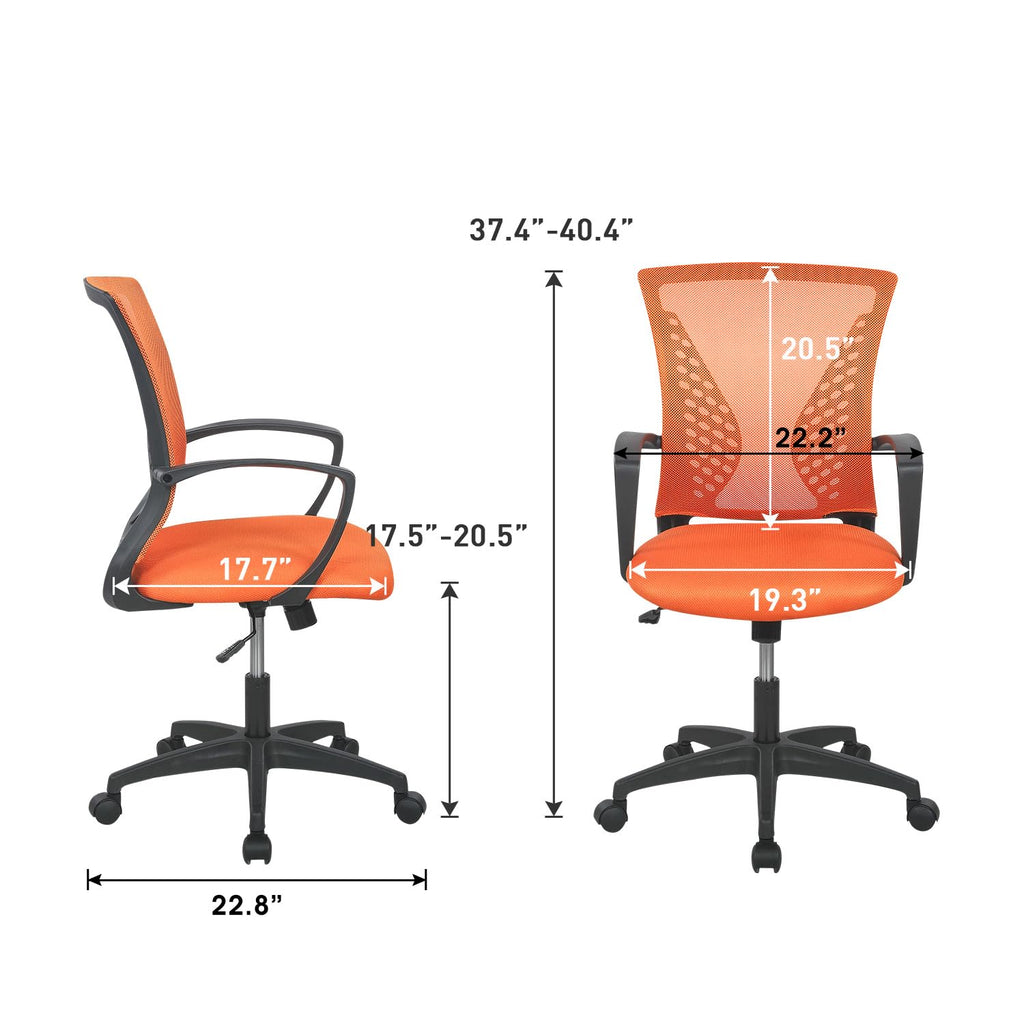Mid Back Office Chair with Lumbar Support Y938177