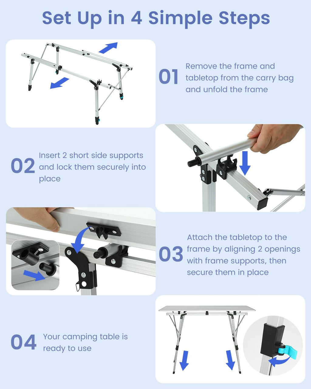 Aluminum Folding Camping Table N571