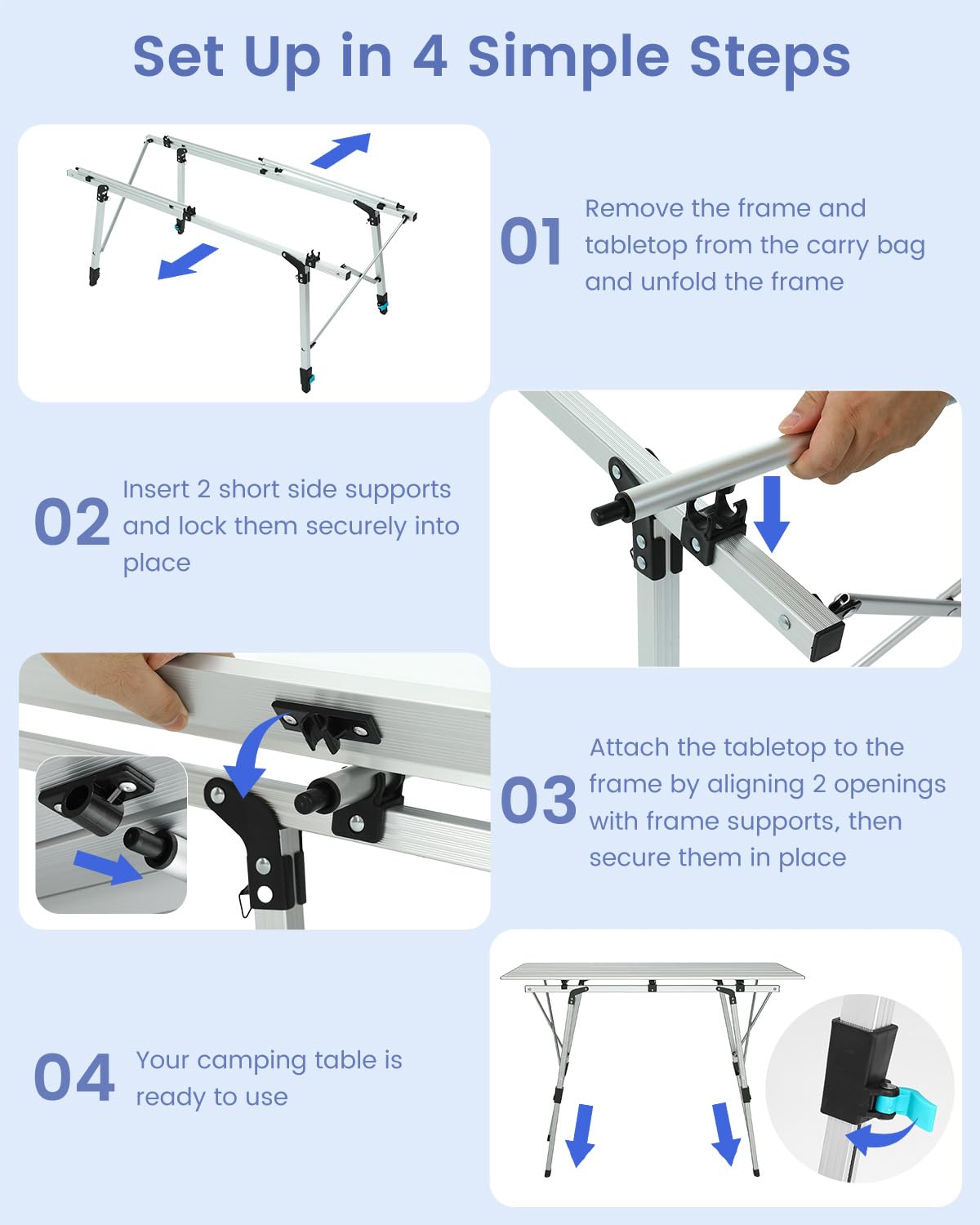 Aluminum Folding Camping Table N571