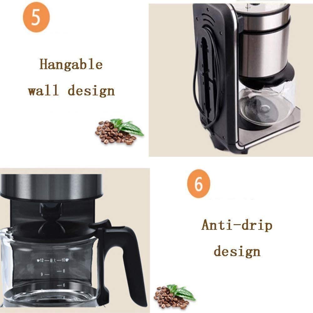 Stainless Steel Coffee Maker and Coffee Grinder Bundle M5816