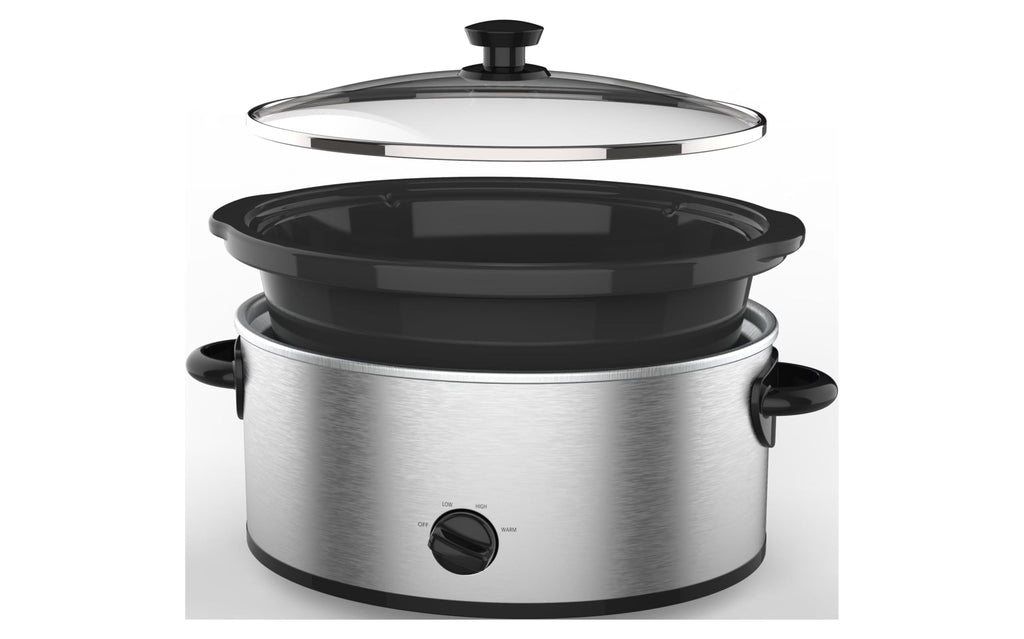 6 Quart Stainless Steel Slow Cooker Y43501