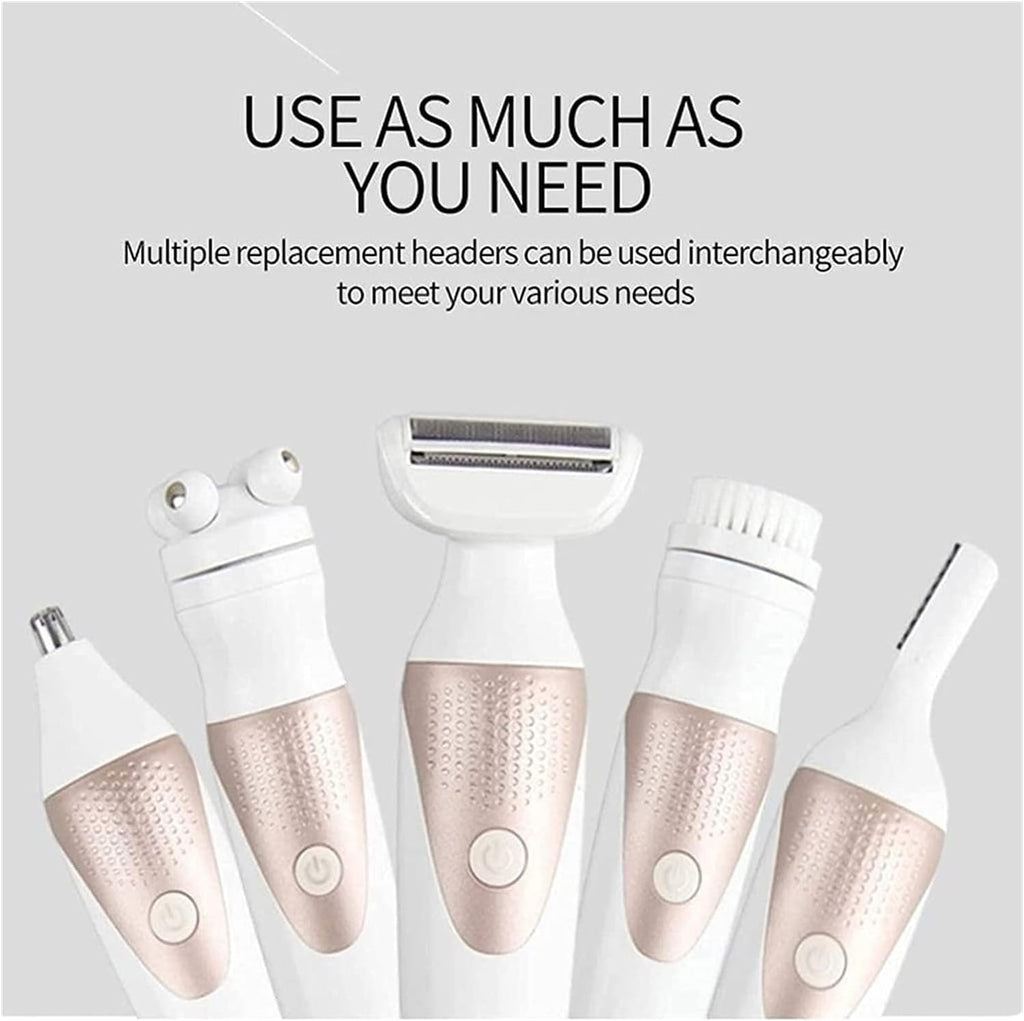 5 in 1 Epilator Shaver Trimmer Pedicure and Body Exfoliator E593
