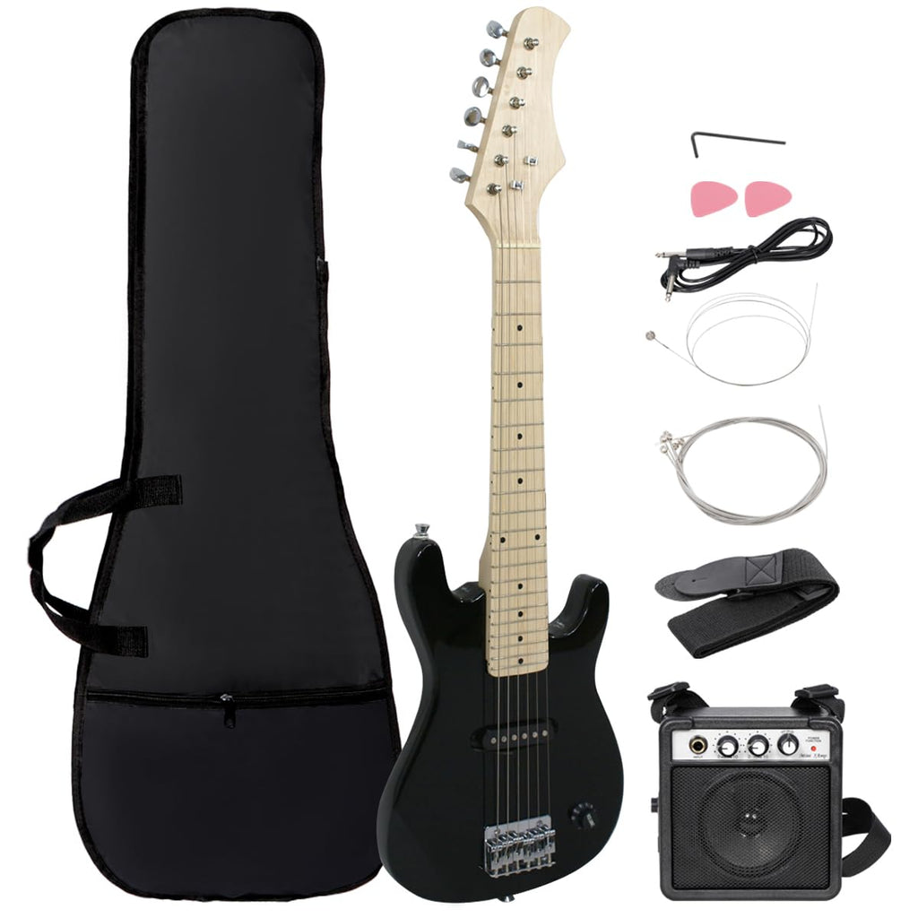 30" Beginner Electric Guitar with 5W Amp and Bag (Black) N498