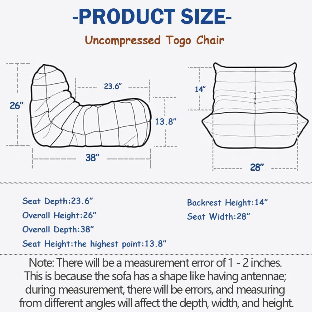 Memory Foam Sofa Chair W8999