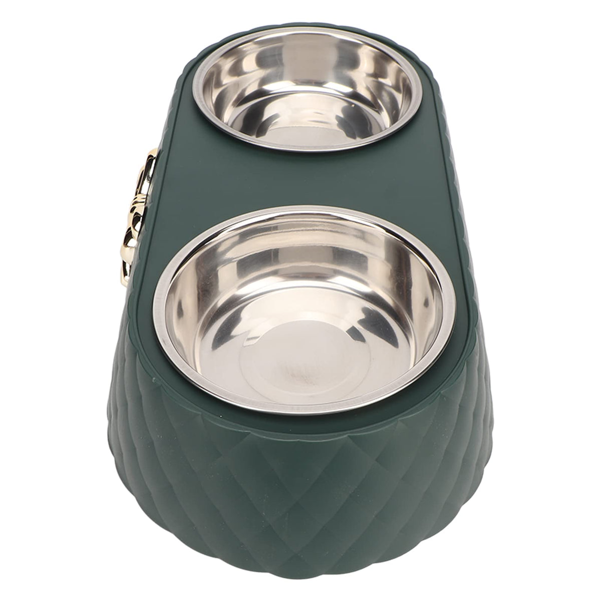 Stainless Steel Raised Tilted Pet Bowl T34905