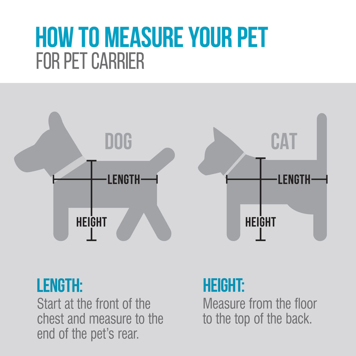 2-in-1 Airline Approved Pet Carrier, Gray Medium B7392