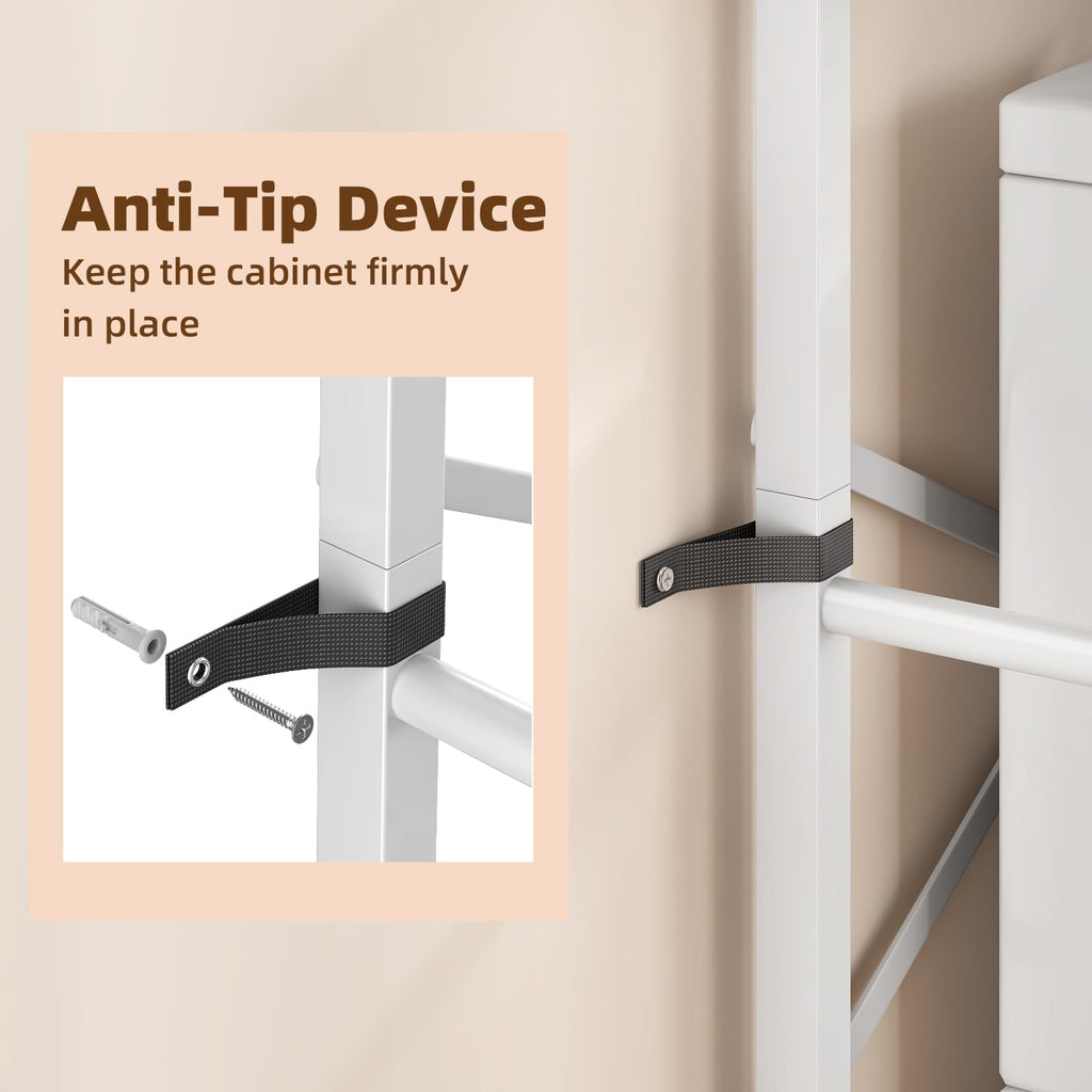 Over The Toilet Storage Cabinet with Adjustable Shelf L7581