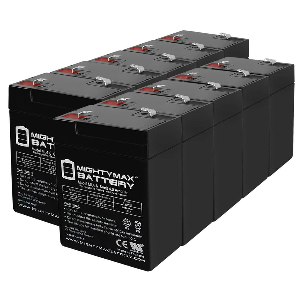 6V 4.5AH SLA Battery 10 Pack D939