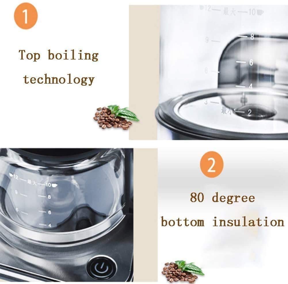 Stainless Steel Coffee Maker and Coffee Grinder Bundle M5816