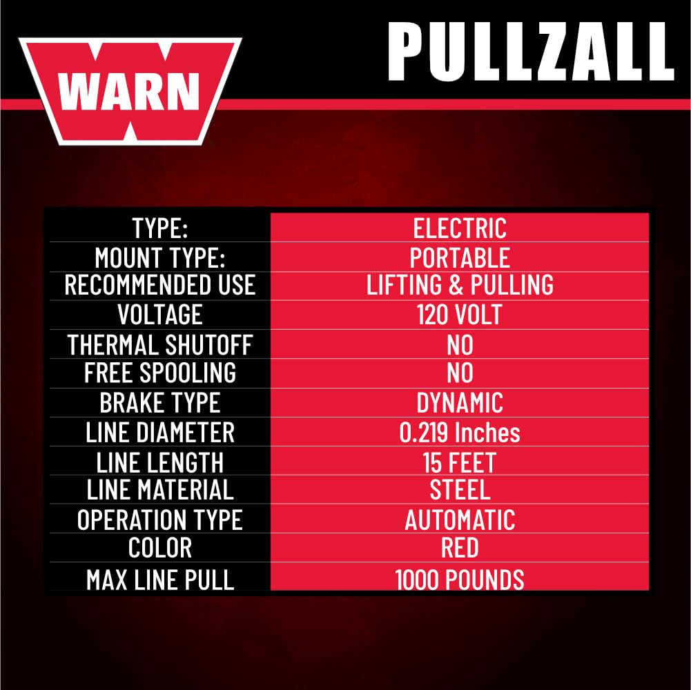 120V AC Electric Winch with 1/2 Ton Capacity C204