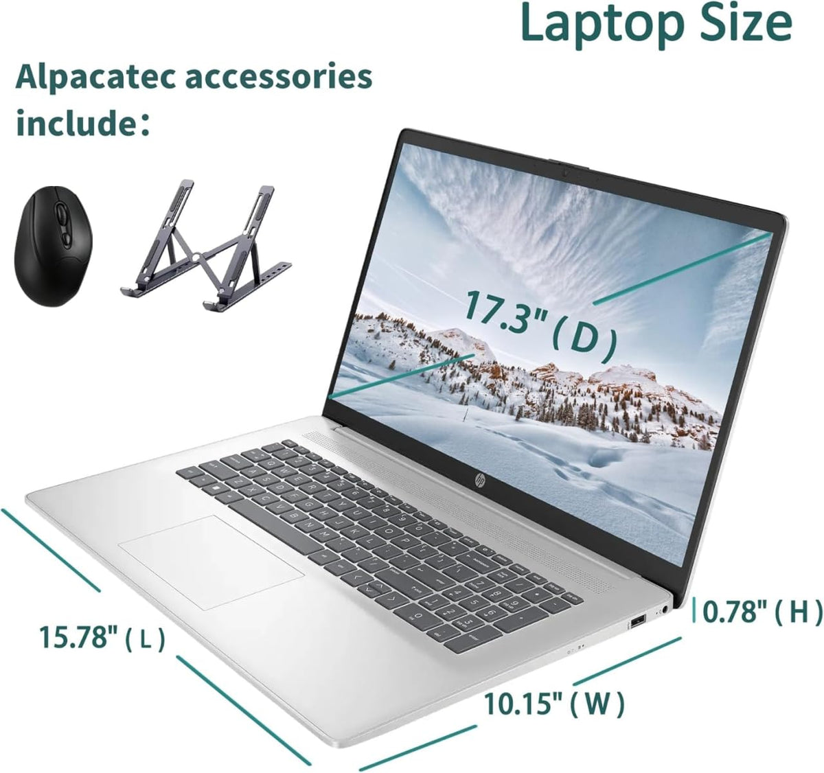17.3" Full HD Laptop AMD Ryzen 5 32GB RAM 1TB SSD Natural Silver D597127