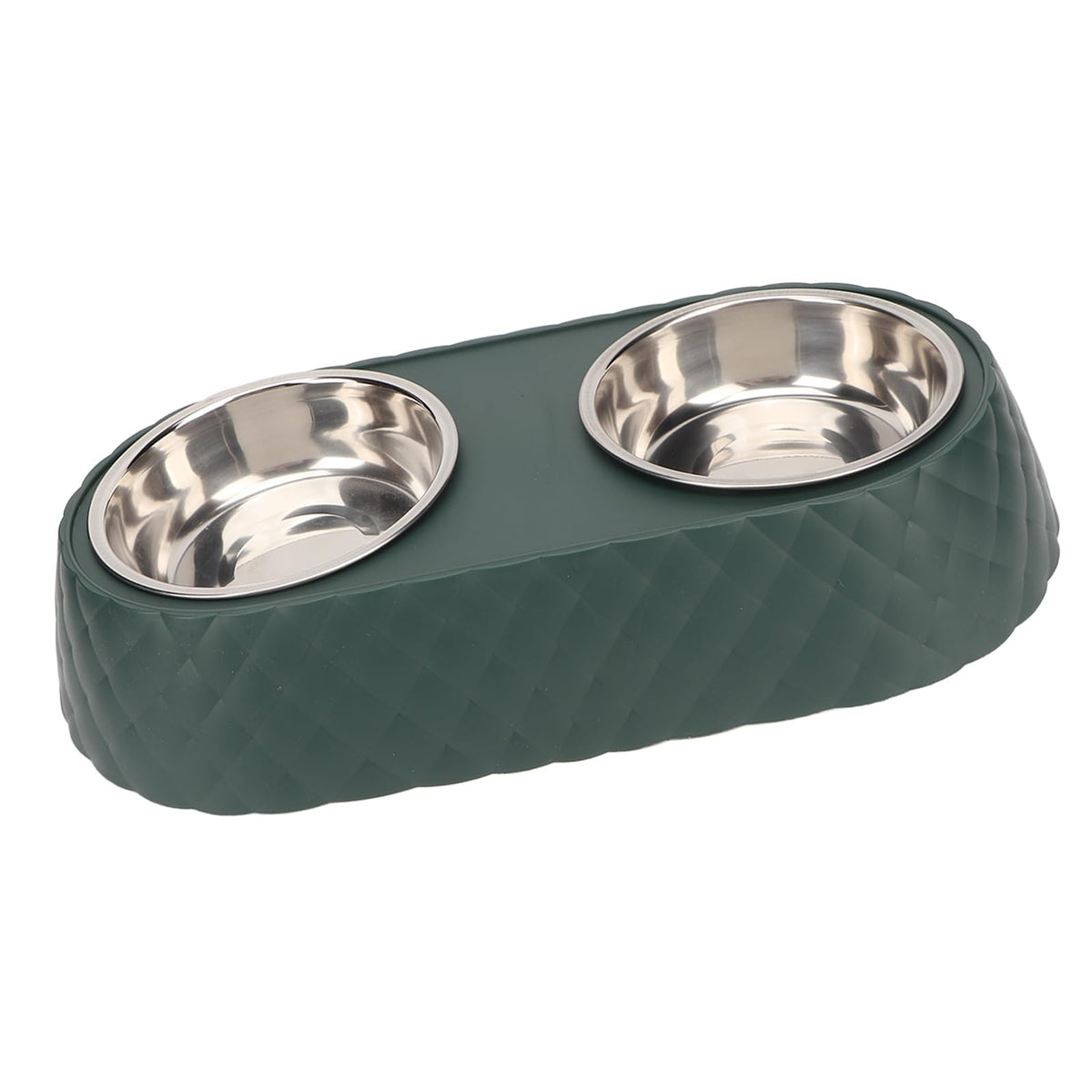 Stainless Steel Raised Tilted Pet Bowl T34905