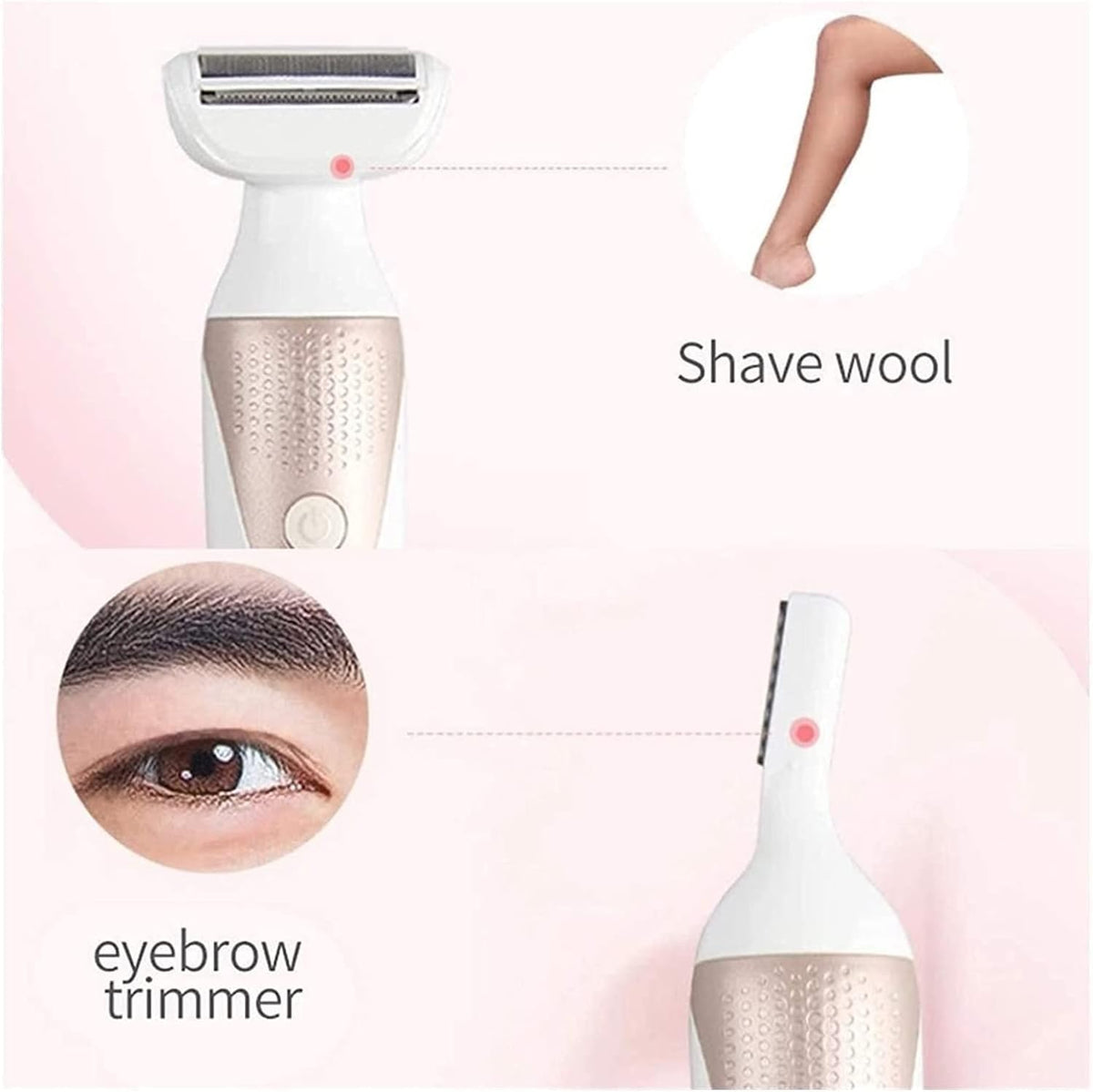 5 in 1 Epilator Shaver Trimmer Pedicure and Body Exfoliator E593