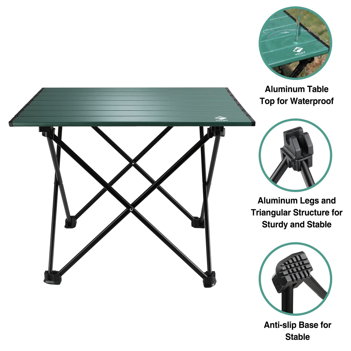 Ultralight Aluminum Folding Camping Table W4716