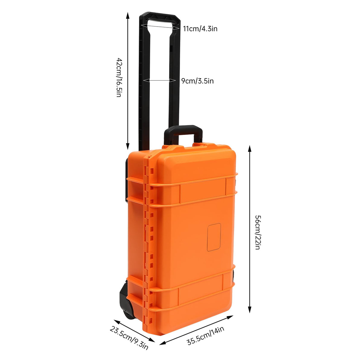 22" Weatherproof Hard Camera Case with Foam K9132