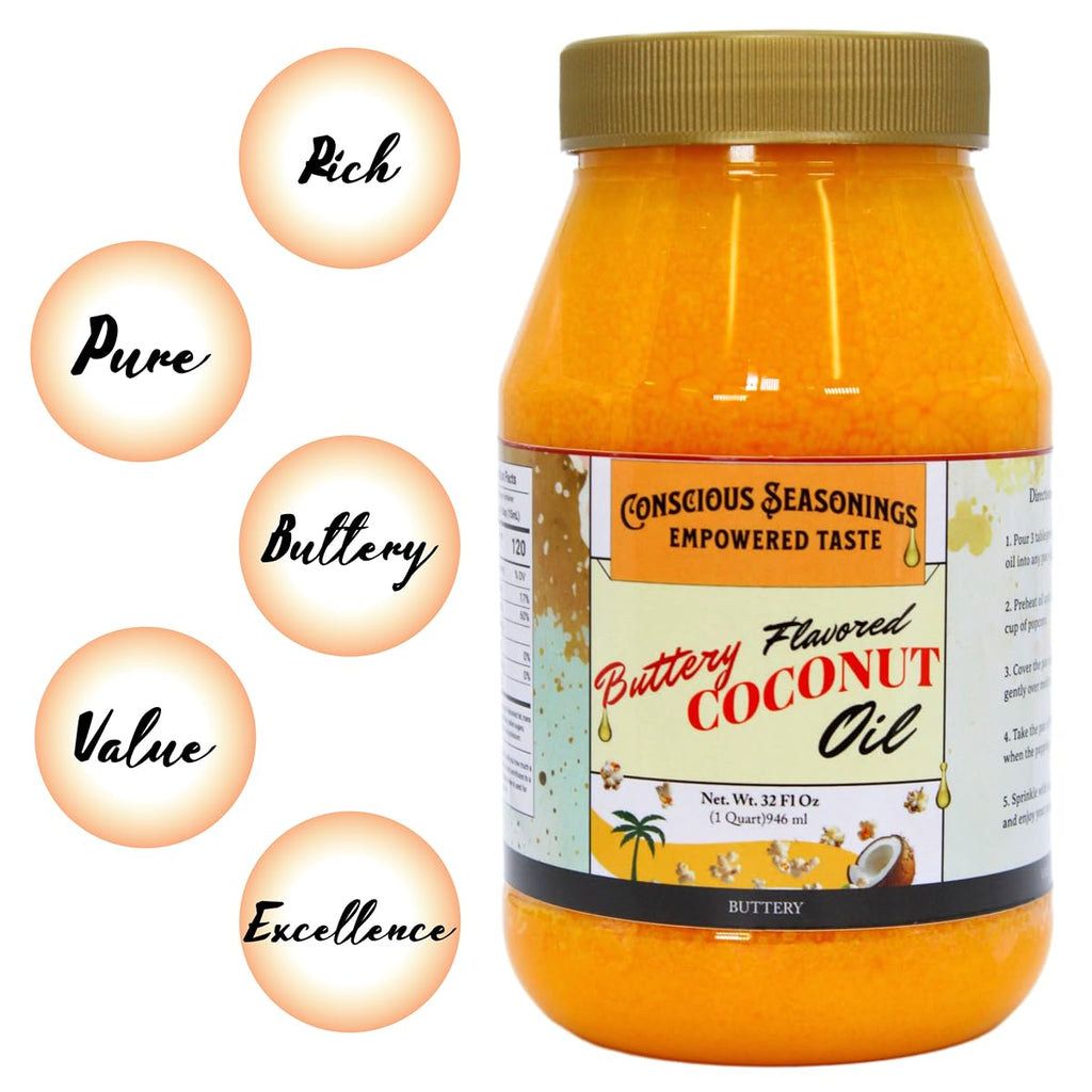 Butter Flavored Coconut Oil 32 oz 2 Pack V287189
