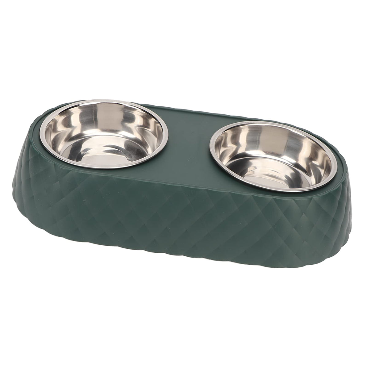 Stainless Steel Raised Tilted Pet Bowl T34905