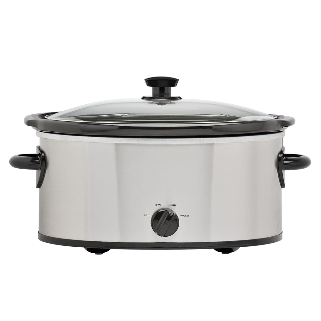 6 Quart Stainless Steel Slow Cooker Y43501