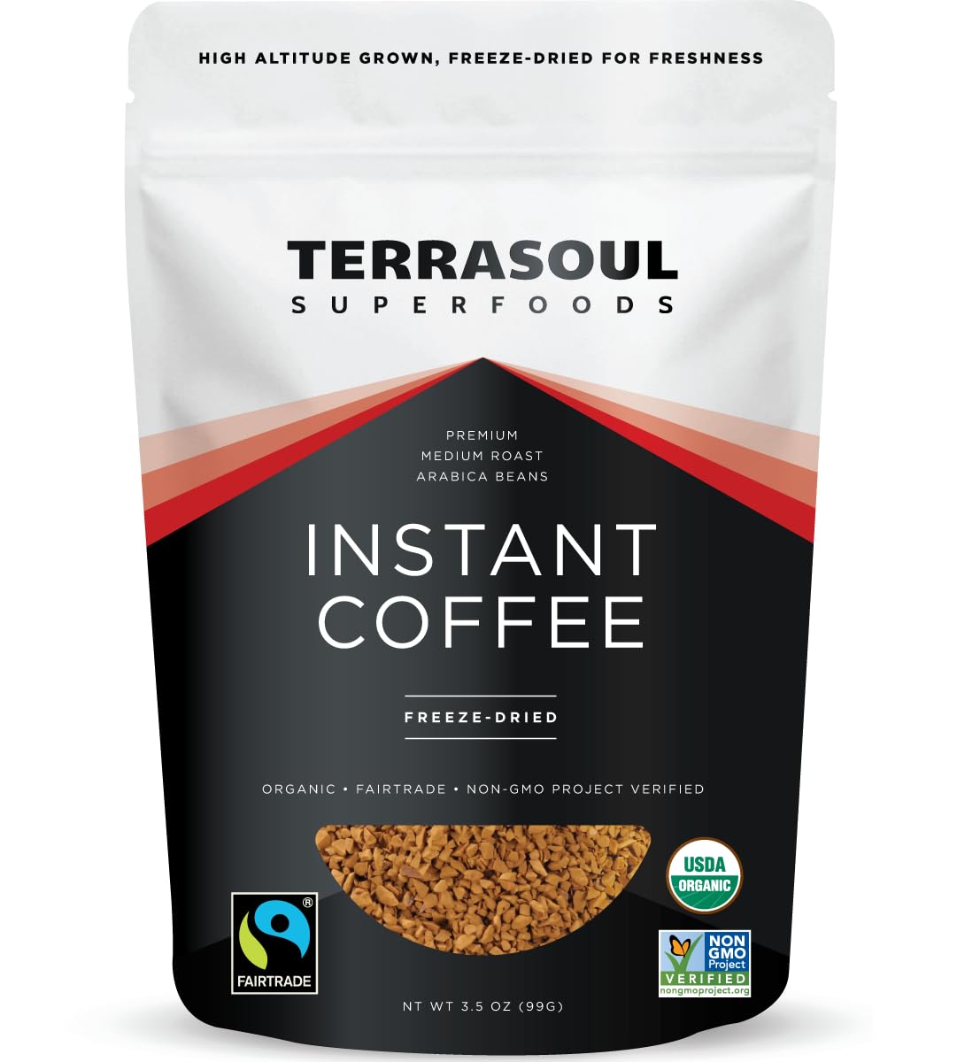 Organic Freeze-Dried Instant Coffee, 3.5 oz M68487