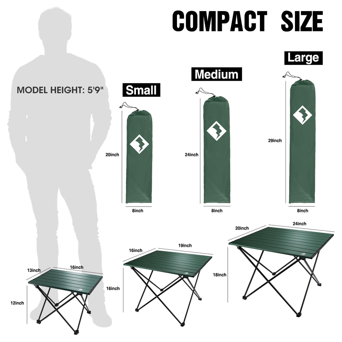 Ultralight Aluminum Folding Camping Table W4716