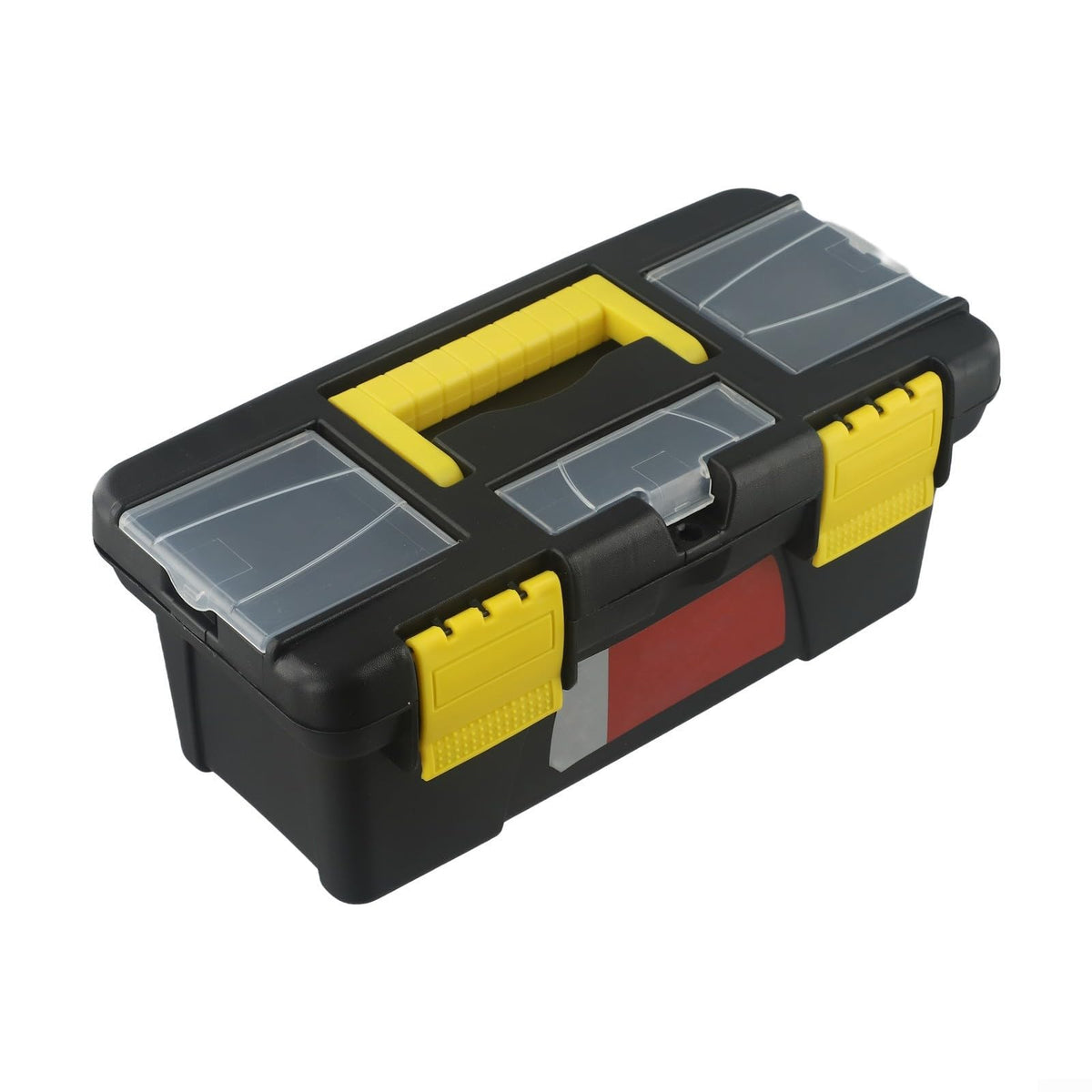 10-Inch Plastic Tool Box with Reinforced Handle and Secure Latches X56212