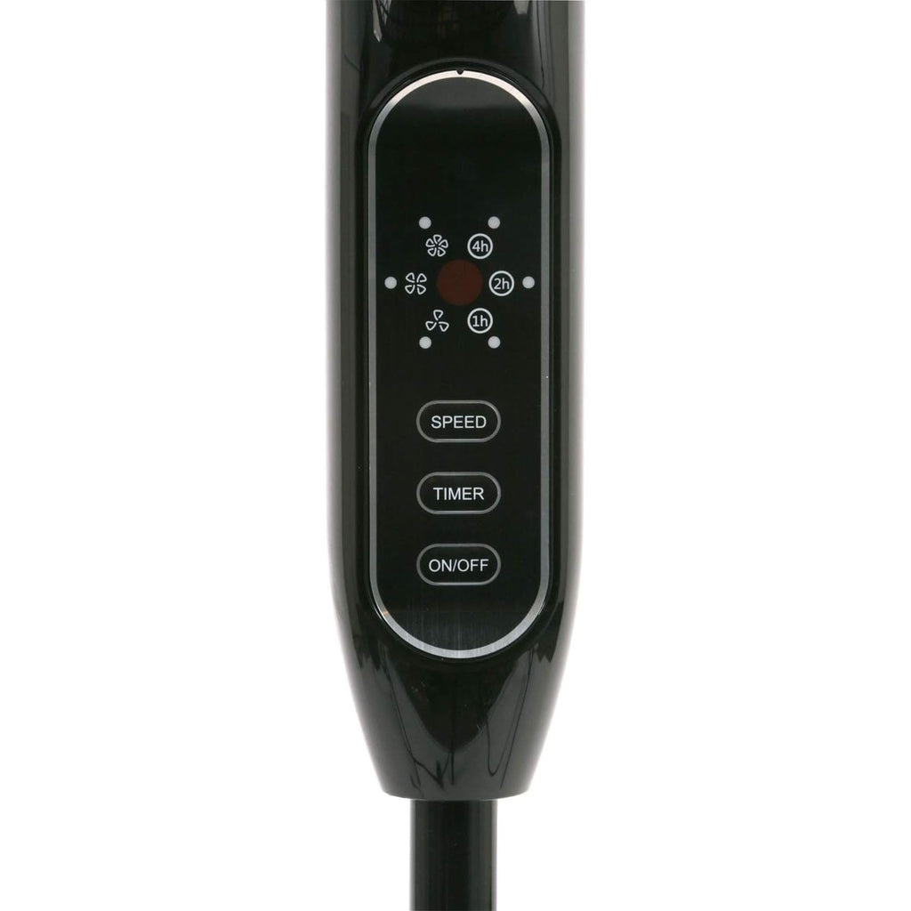 Black 16" Oscillating Pedestal Stand Fan with Remote Control B8255