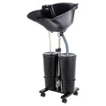 Portable Shampoo Bowl with Dual Buckets and Drain Hoses N59179