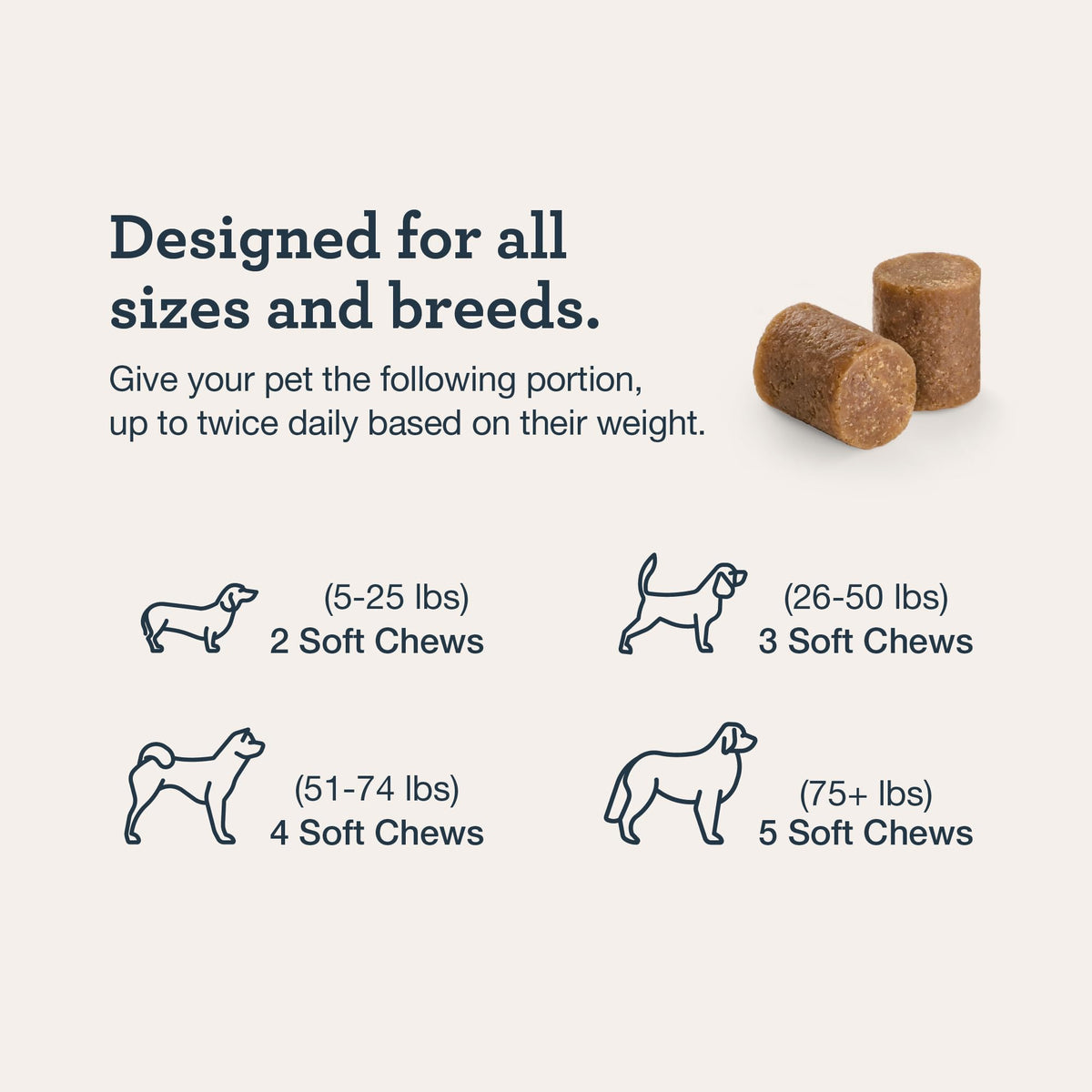 Skin Recovery Chews for Dogs, 75 ct F904