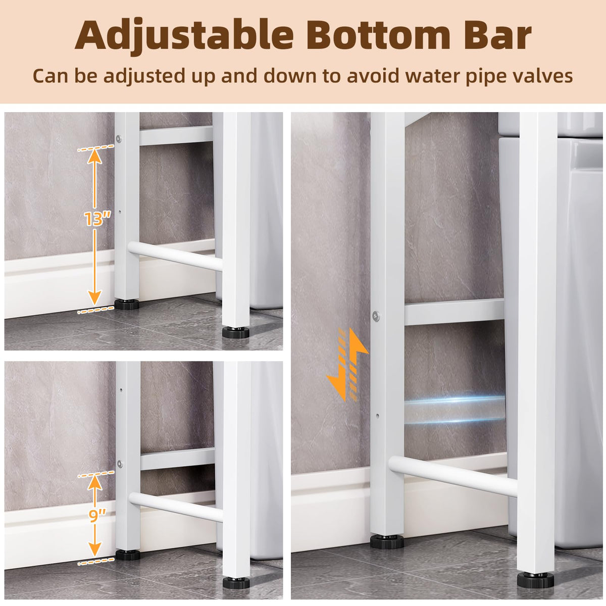 Over The Toilet Storage Cabinet with Adjustable Shelf L7581
