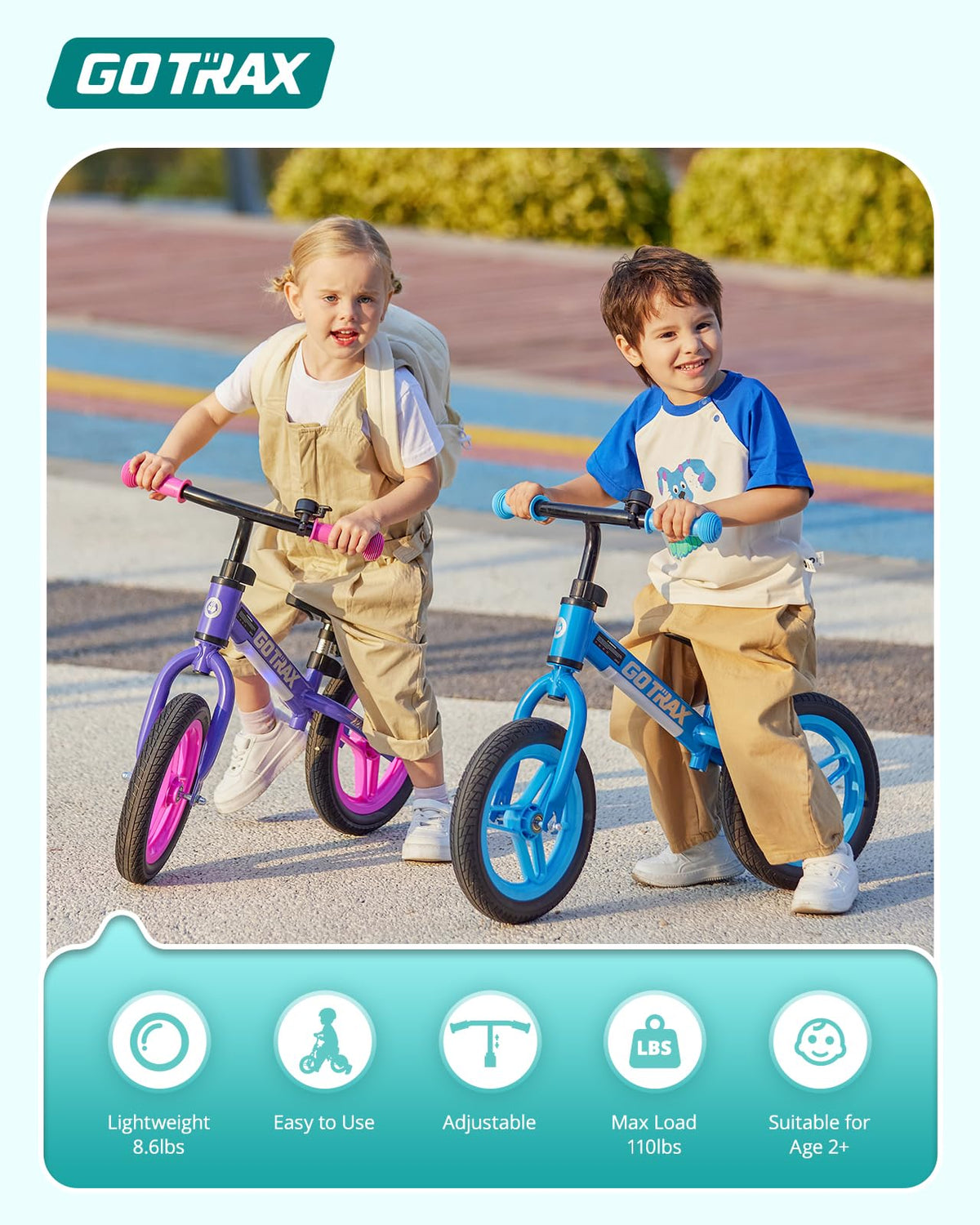 12" No-Pedal Toddler Balance Bike C47491