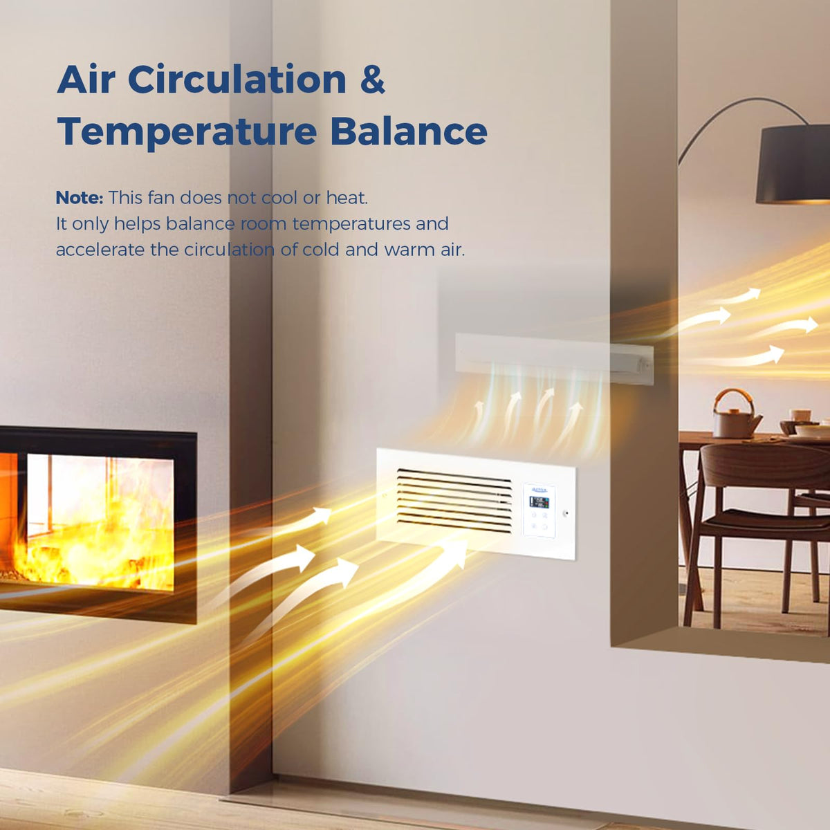 Room to Room Air Transfer Fan 90 CFM V356