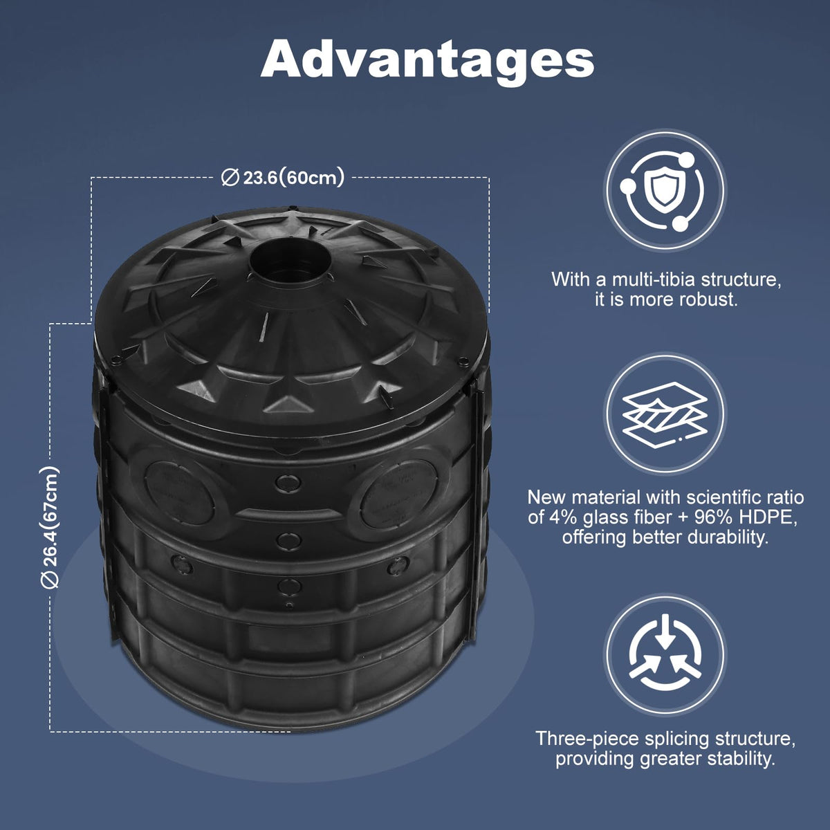 50 Gallon Rainwater Collection Barrel C33018
