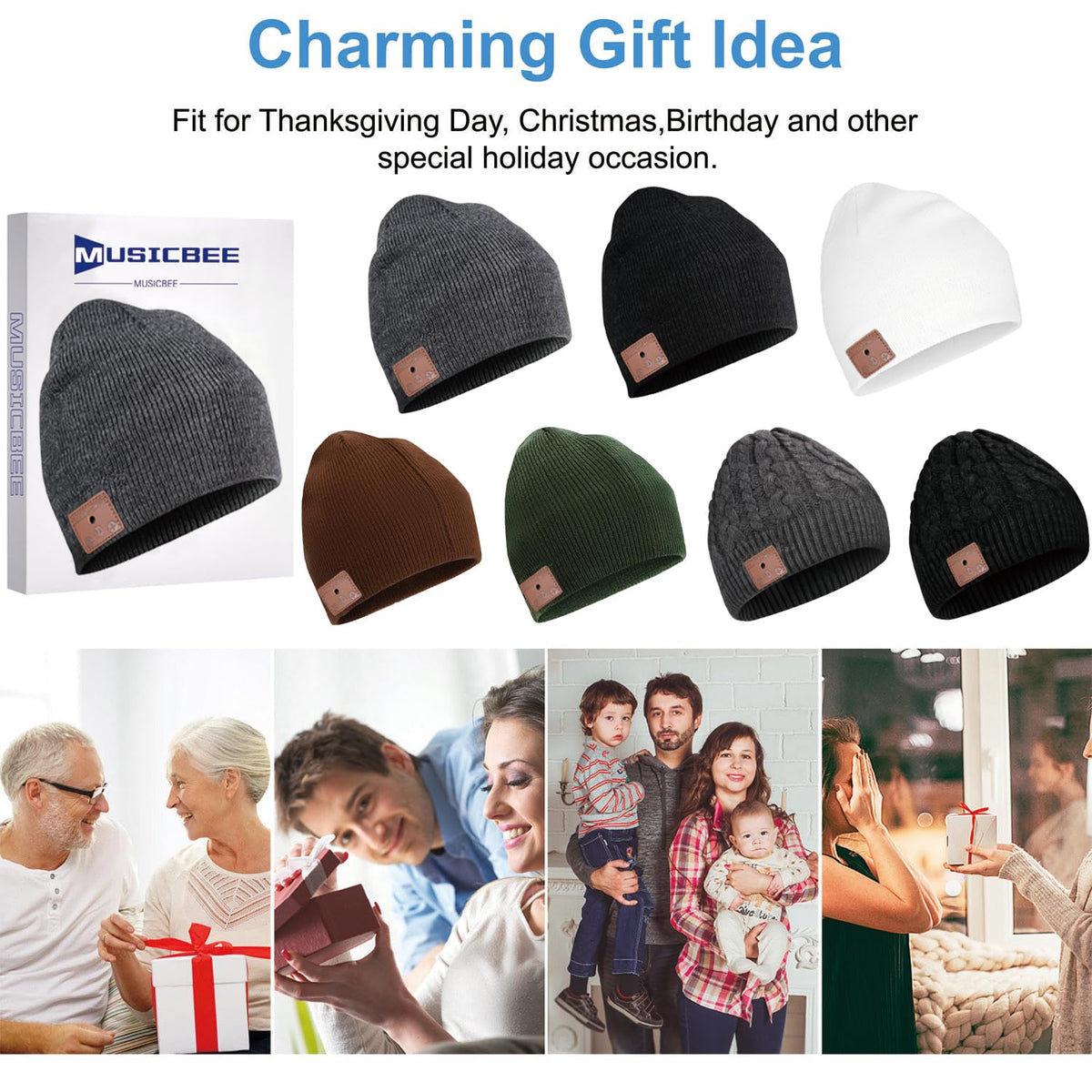 Bluetooth Knit Winter Cap with Microphone O5776