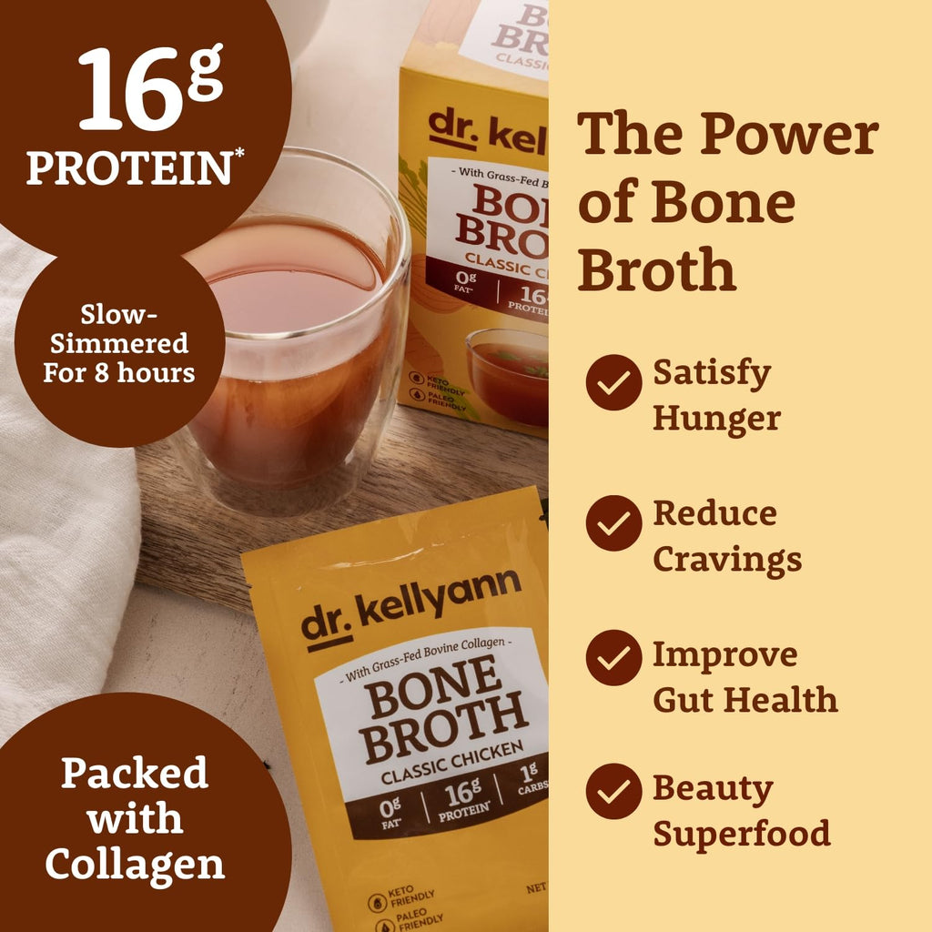 Bone Broth Powder Packets Classic Chicken Flavor 70 servings W872247