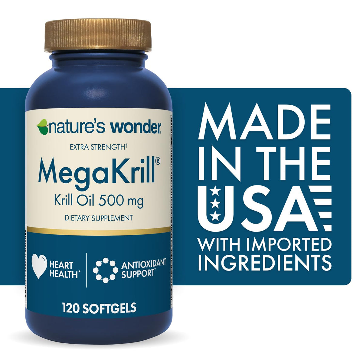 Krill Oil 500mg EPA & DHA 120 Softgels L3074