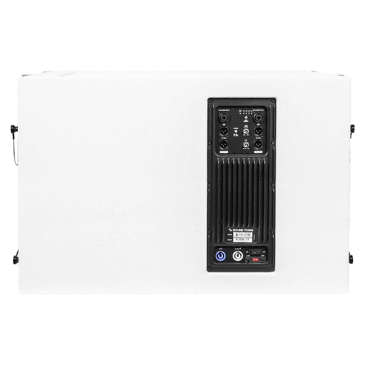 18” 1600W Powered Line Array Subwoofer with DSP, White J66918